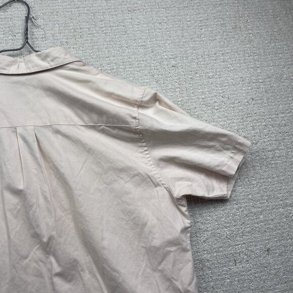 Rip Curl Shirt Casual Button-Up Short Sleeve Men Size S Standard Fit Light Pink - Picture 12 of 14